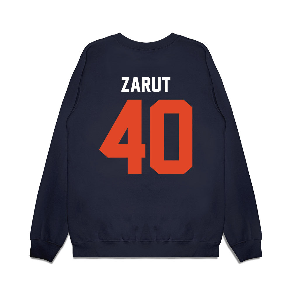 Oregon State - NCAA Football : Jonathan Zarut - Vintage Helmet Premium Crewneck Sweatshirt-1