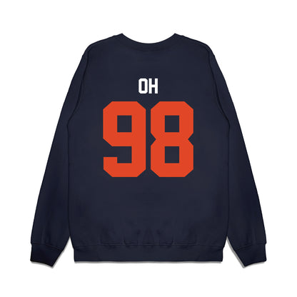 Oregon State - NCAA Football : Jadyn Oh - Vintage Helmet Premium Crewneck Sweatshirt-1