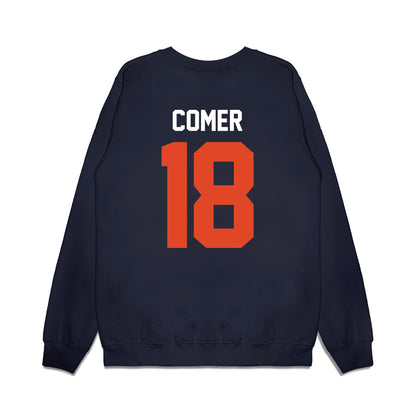Oregon State - NCAA Football : Jarrel Comer - Vintage Helmet Premium Crewneck Sweatshirt-1