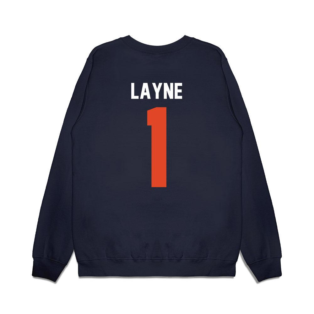 Oregon State - NCAA Football : Dylan Layne - Vintage Helmet Premium Crewneck Sweatshirt-1