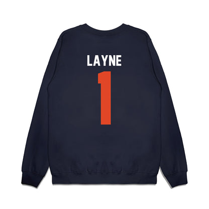 Oregon State - NCAA Football : Dylan Layne - Vintage Helmet Premium Crewneck Sweatshirt-1