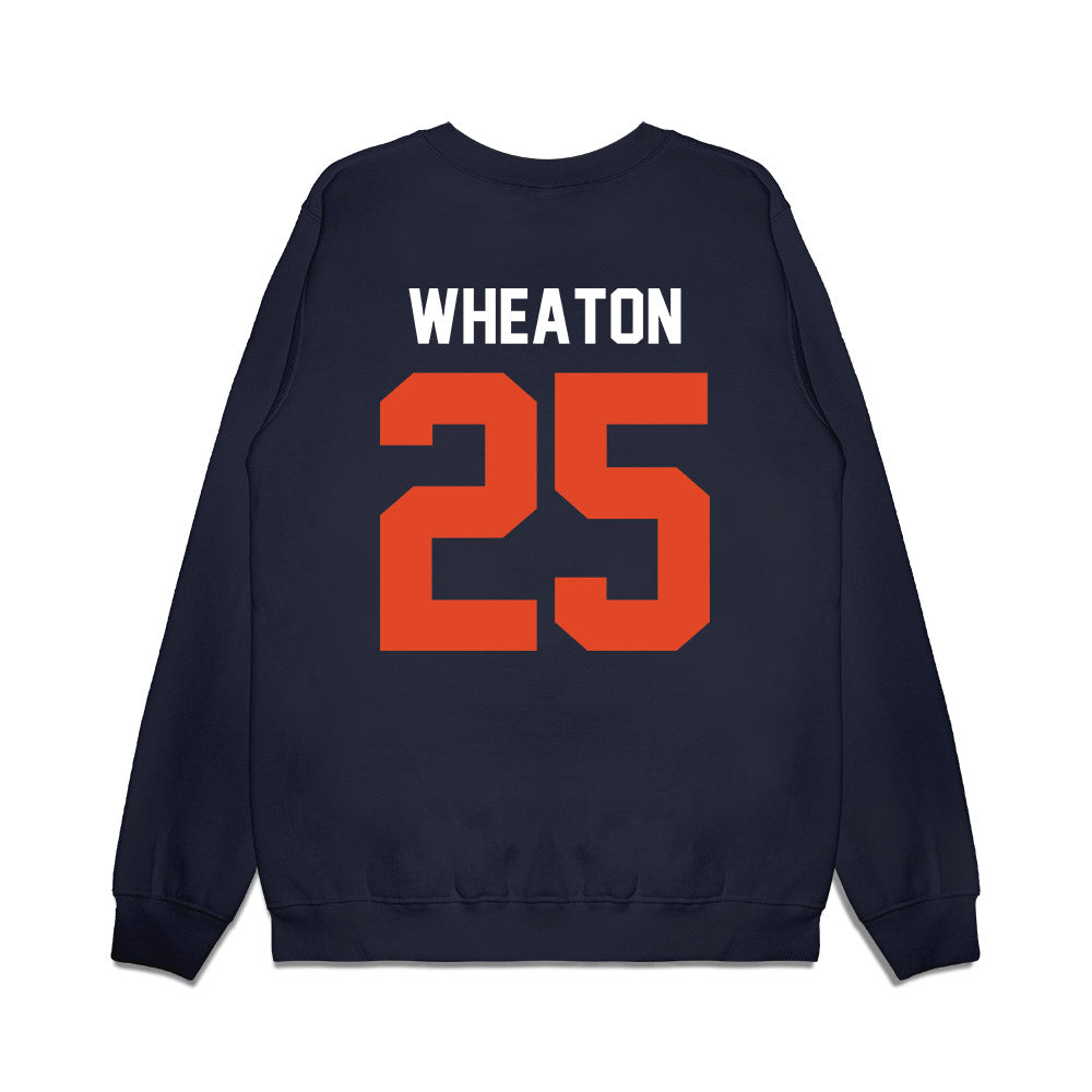 Oregon State - NCAA Football : Kai Wheaton - Vintage Helmet Premium Crewneck Sweatshirt-1