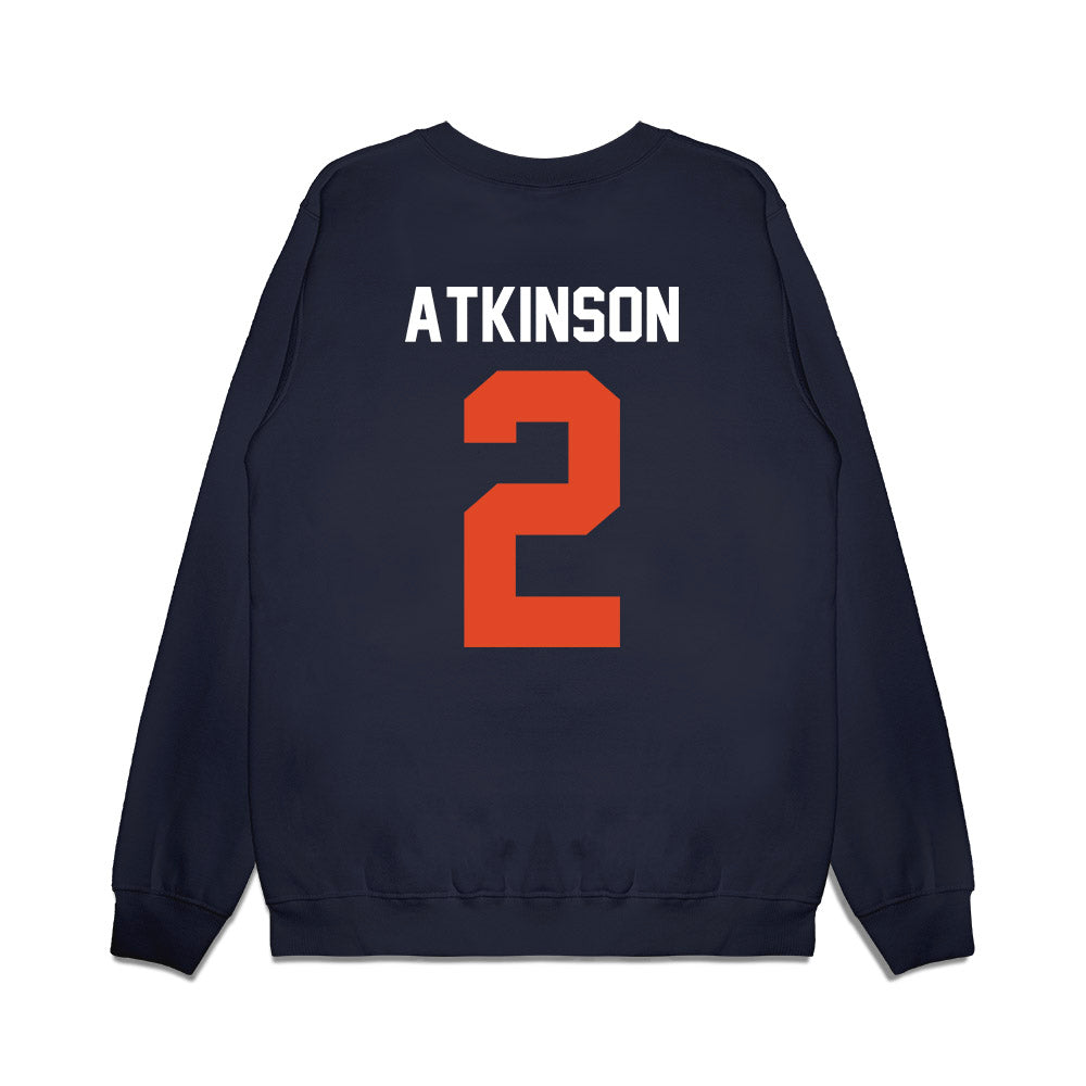 Oregon State - NCAA Football : Braden Atkinson - Vintage Helmet Premium Crewneck Sweatshirt-1