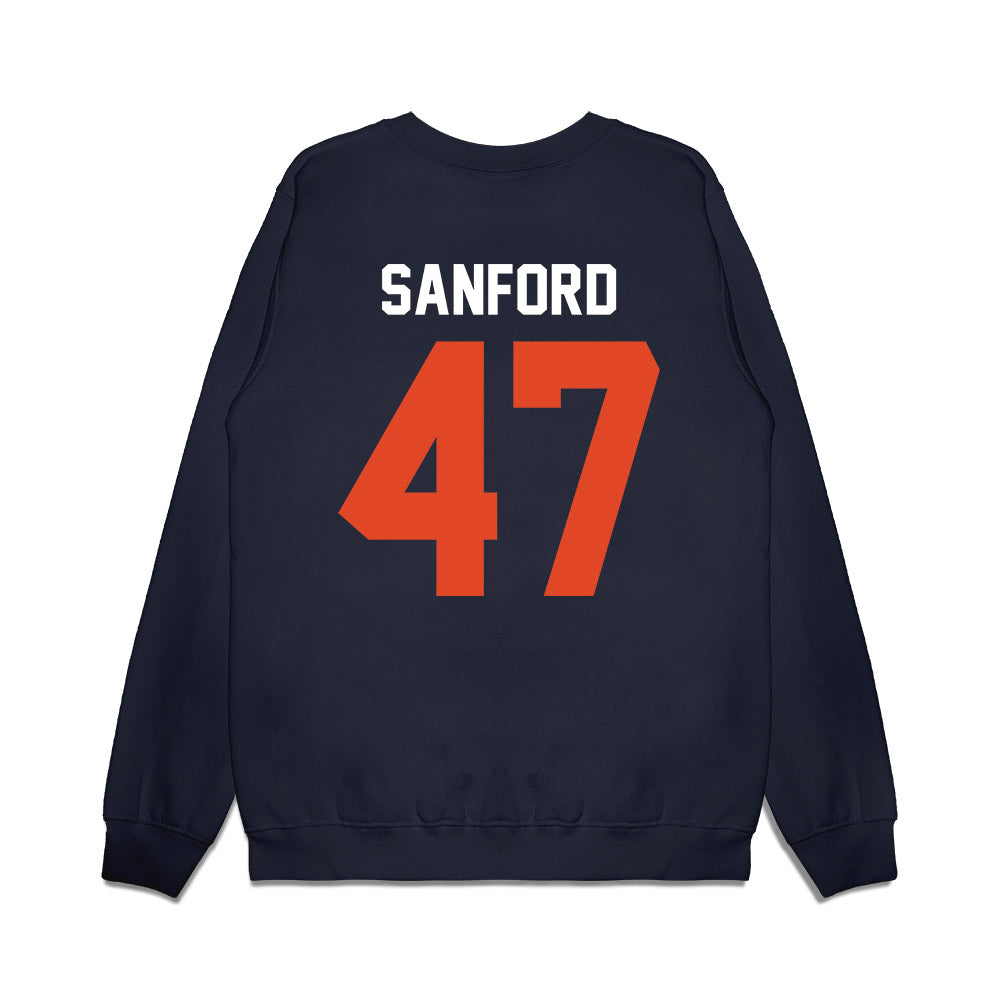 Oregon State - NCAA Football : Luke Sanford - Vintage Helmet Premium Crewneck Sweatshirt-1