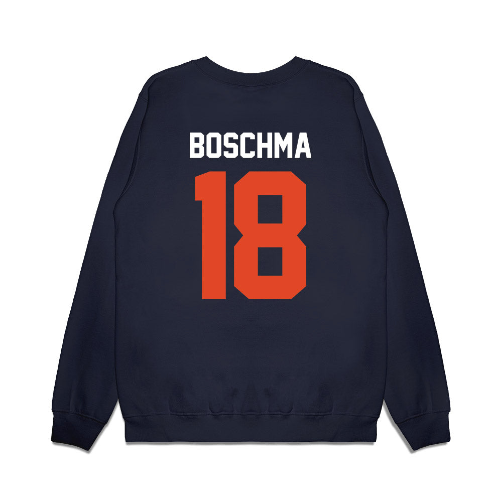 Oregon State - NCAA Football : Karson Boschma - Vintage Helmet Premium Crewneck Sweatshirt-1