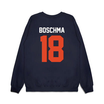 Oregon State - NCAA Football : Karson Boschma - Vintage Helmet Premium Crewneck Sweatshirt-1