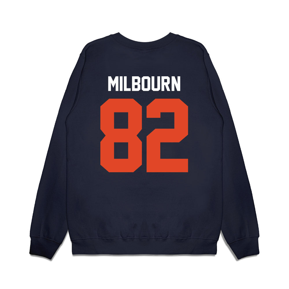 Oregon State - NCAA Football : Gabe Milbourn - Vintage Helmet Premium Crewneck Sweatshirt-1