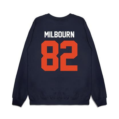 Oregon State - NCAA Football : Gabe Milbourn - Vintage Helmet Premium Crewneck Sweatshirt-1