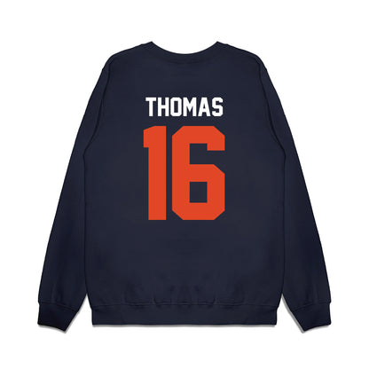 Oregon State - NCAA Football : Cynai Thomas - Vintage Helmet Premium Crewneck Sweatshirt-1