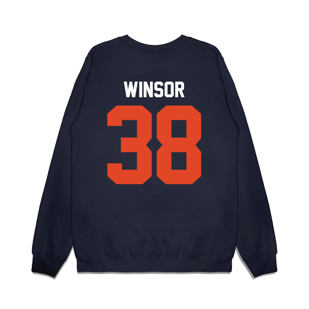 Oregon State - NCAA Football : AJ Winsor - Vintage Helmet Premium Crewneck Sweatshirt-1