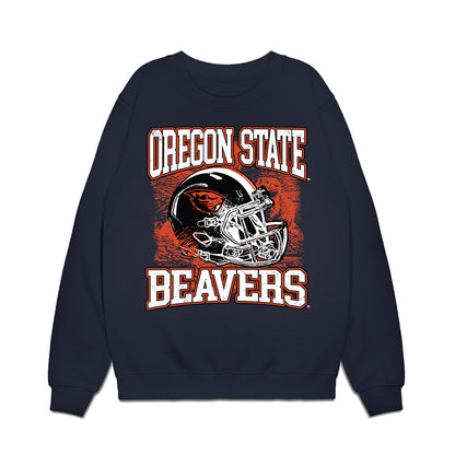 Oregon State - NCAA Football : Jesse Legree - Vintage Helmet Premium Crewneck Sweatshirt-0