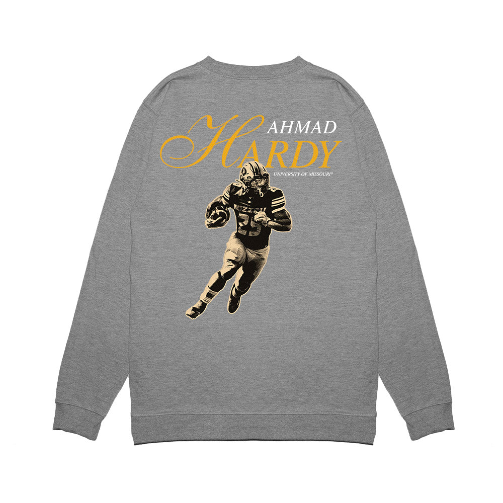 Missouri - NCAA Football : Ahmad Hardy - Legacy Premium Crewneck Sweatshirt-1