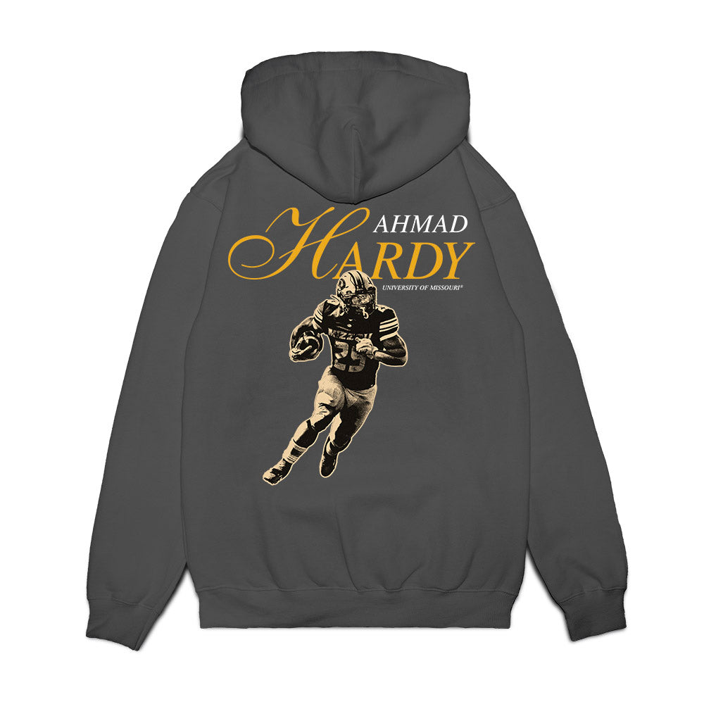 Missouri - NCAA Football : Ahmad Hardy - Premium Hooded Sweatshirt-1