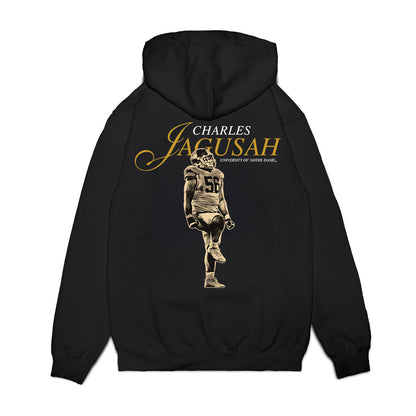 Notre Dame - NCAA Football : Charles Jagusah - Premium Hooded Sweatshirt-1