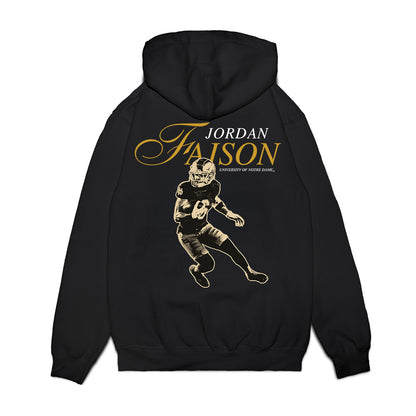 Notre Dame - NCAA Men's Lacrosse : Jordan Faison - Legacy Premium Hooded Sweatshirt-1