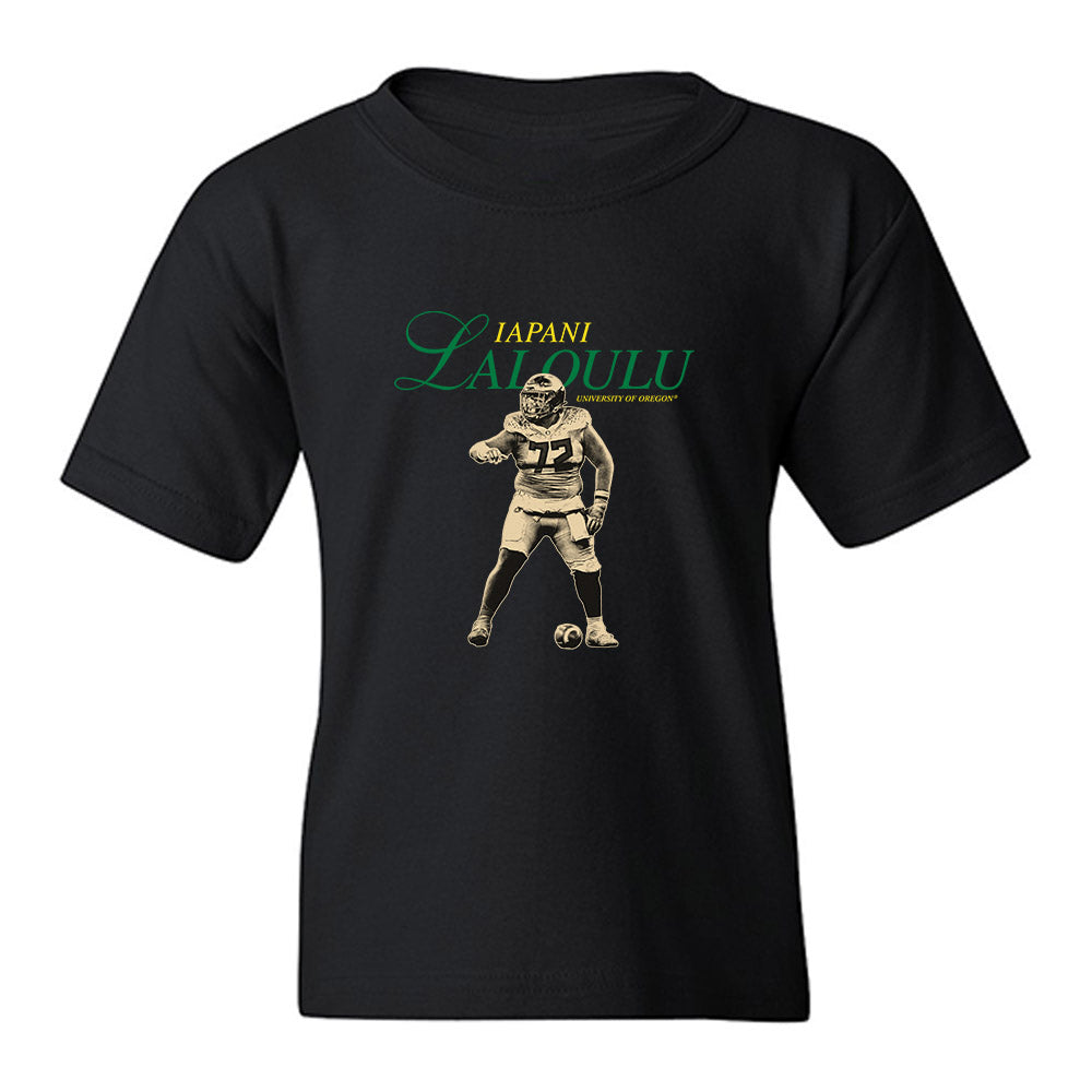 Oregon - NCAA Football : Iapani Laloulu - Legacy Youth T-Shirt-0