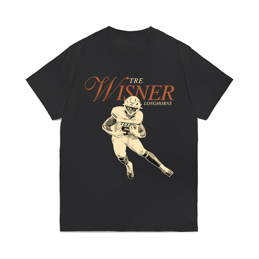 Texas - NCAA Football : Quintrevion Wisner - Legacy Comfort Colors T-Shirt-0