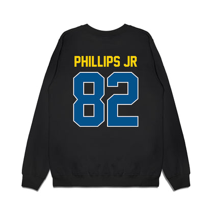 Delaware - NCAA Football : Derrick Phillips Jr - Vintage Helmet Premium Crewneck Sweatshirt-1