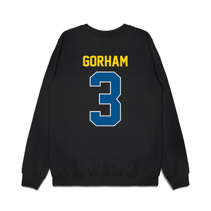 Delaware - NCAA Football : Brandon Gorham - Vintage Helmet Premium Crewneck Sweatshirt-1