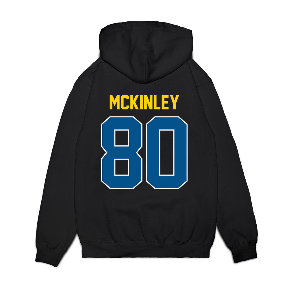 Delaware - NCAA Football : Matthew McKinley - Vintage Helmet Premium Hooded Sweatshirt-1
