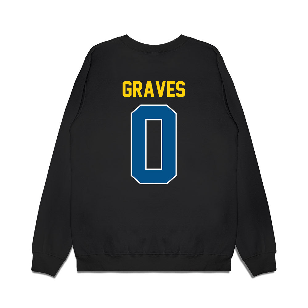Delaware - NCAA Football : Bryson Graves - Vintage Helmet Premium Crewneck Sweatshirt-1