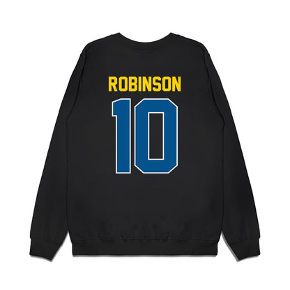 Delaware - NCAA Football : Taesean Robinson - Vintage Helmet Premium Crewneck Sweatshirt-1