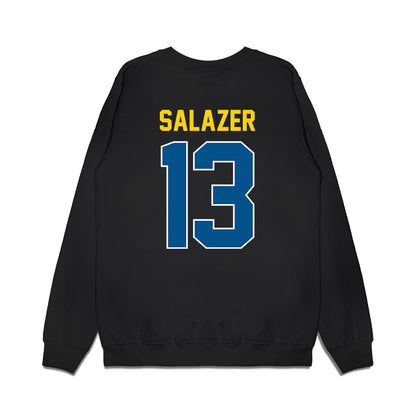 Delaware - NCAA Football : Ty Salazer - Vintage Helmet Premium Crewneck Sweatshirt-1