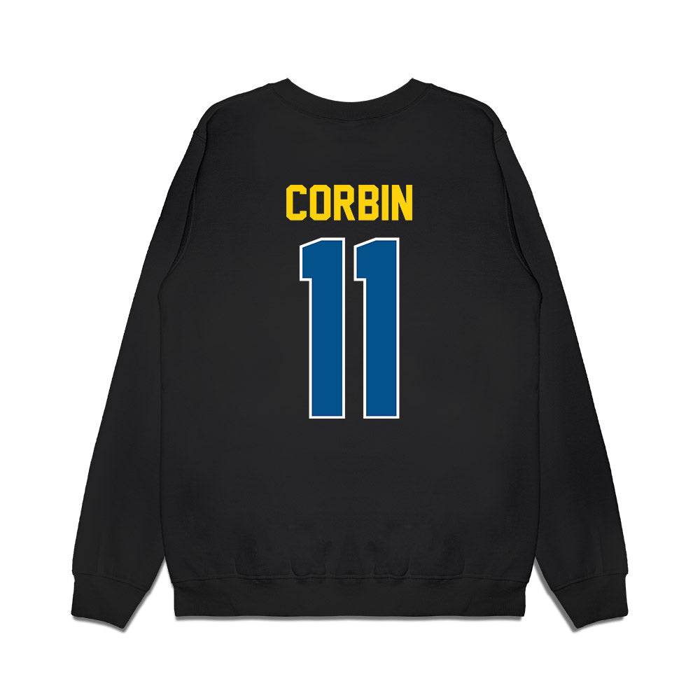 Delaware - NCAA Football : Jawarren Corbin - Vintage Helmet Premium Crewneck Sweatshirt-1