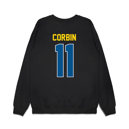 Delaware - NCAA Football : Jawarren Corbin - Vintage Helmet Premium Crewneck Sweatshirt-1