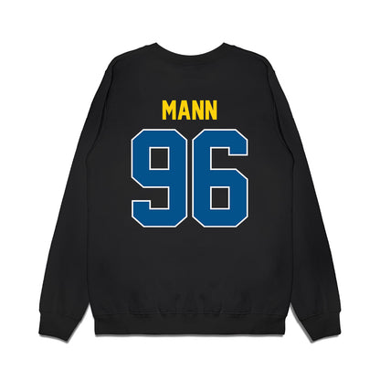 Delaware - NCAA Football : Dylan Mann - Vintage Helmet Premium Crewneck Sweatshirt-1