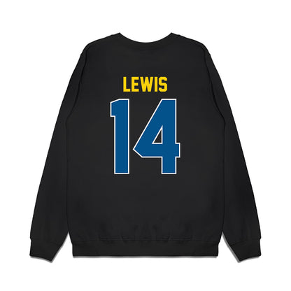 Delaware - NCAA Football : Donovan Lewis - Vintage Helmet Premium Crewneck Sweatshirt-1