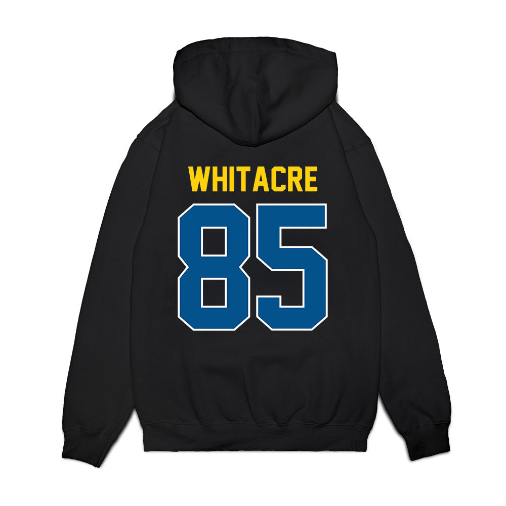 Delaware - NCAA Football : Jackson Whitacre - Vintage Helmet Premium Hooded Sweatshirt-1