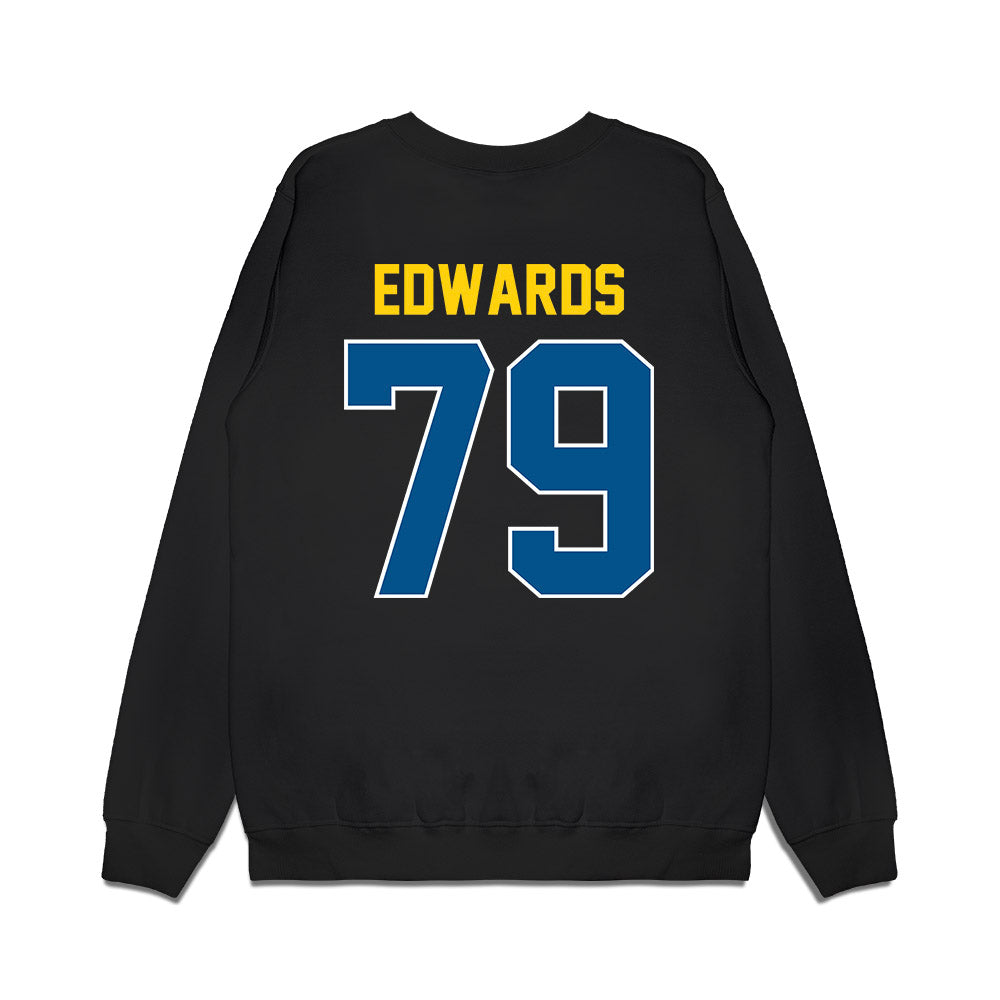 Delaware - NCAA Football : Jaiden Edwards - Vintage Helmet Premium Crewneck Sweatshirt-1