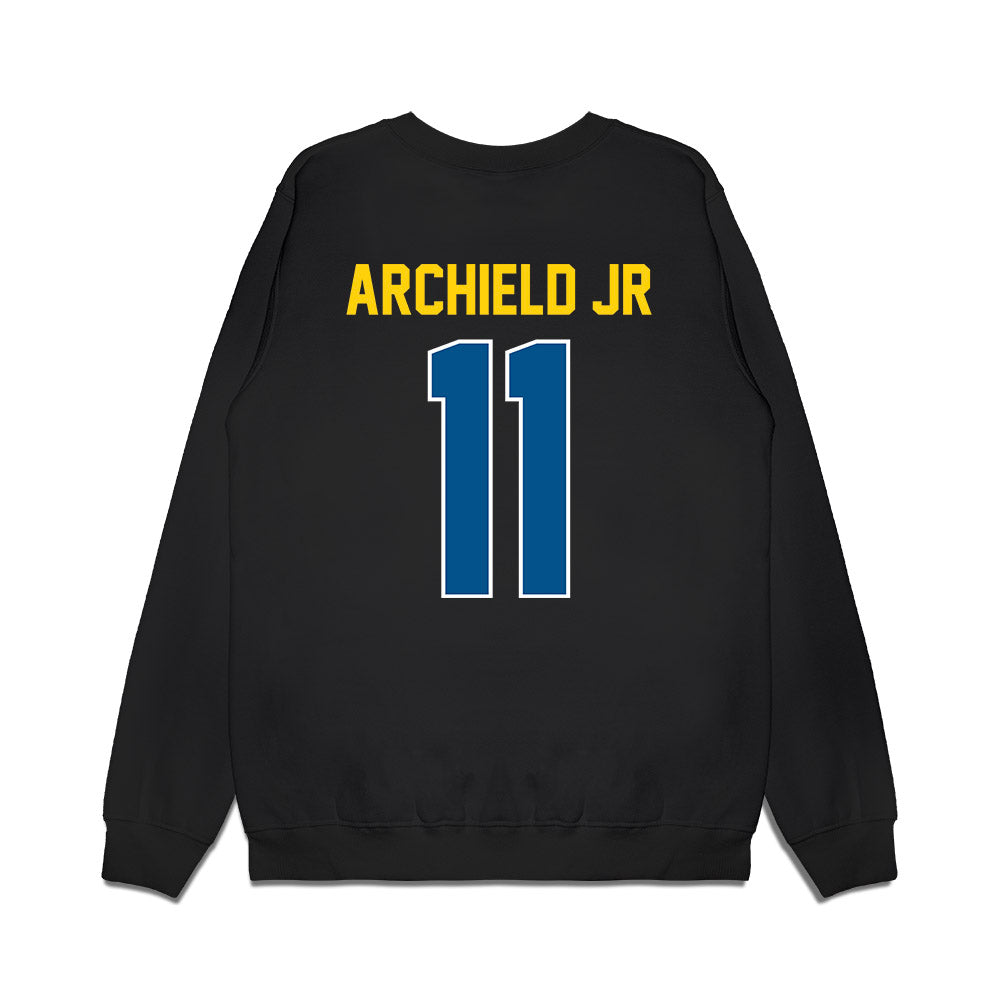 Delaware - NCAA Football : Eric Archield Jr - Vintage Helmet Premium Crewneck Sweatshirt-1