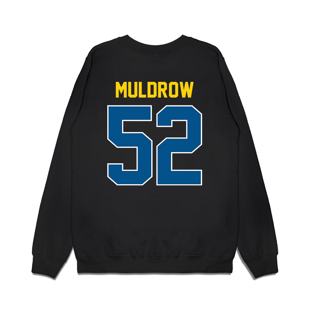 Delaware - NCAA Football : Miles Muldrow - Vintage Helmet Premium Crewneck Sweatshirt-1