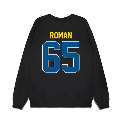 Delaware - NCAA Football : Wahkeem Roman - Vintage Helmet Premium Crewneck Sweatshirt-1