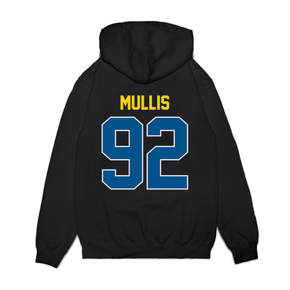 Delaware - NCAA Football : Kason Mullis - Vintage Helmet Premium Hooded Sweatshirt-1