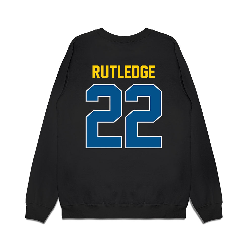 Delaware - NCAA Football : Dorian Rutledge - Vintage Helmet Premium Crewneck Sweatshirt-1