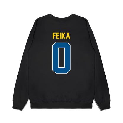 Delaware - NCAA Football : Mustafa Feika - Vintage Helmet Premium Crewneck Sweatshirt-1