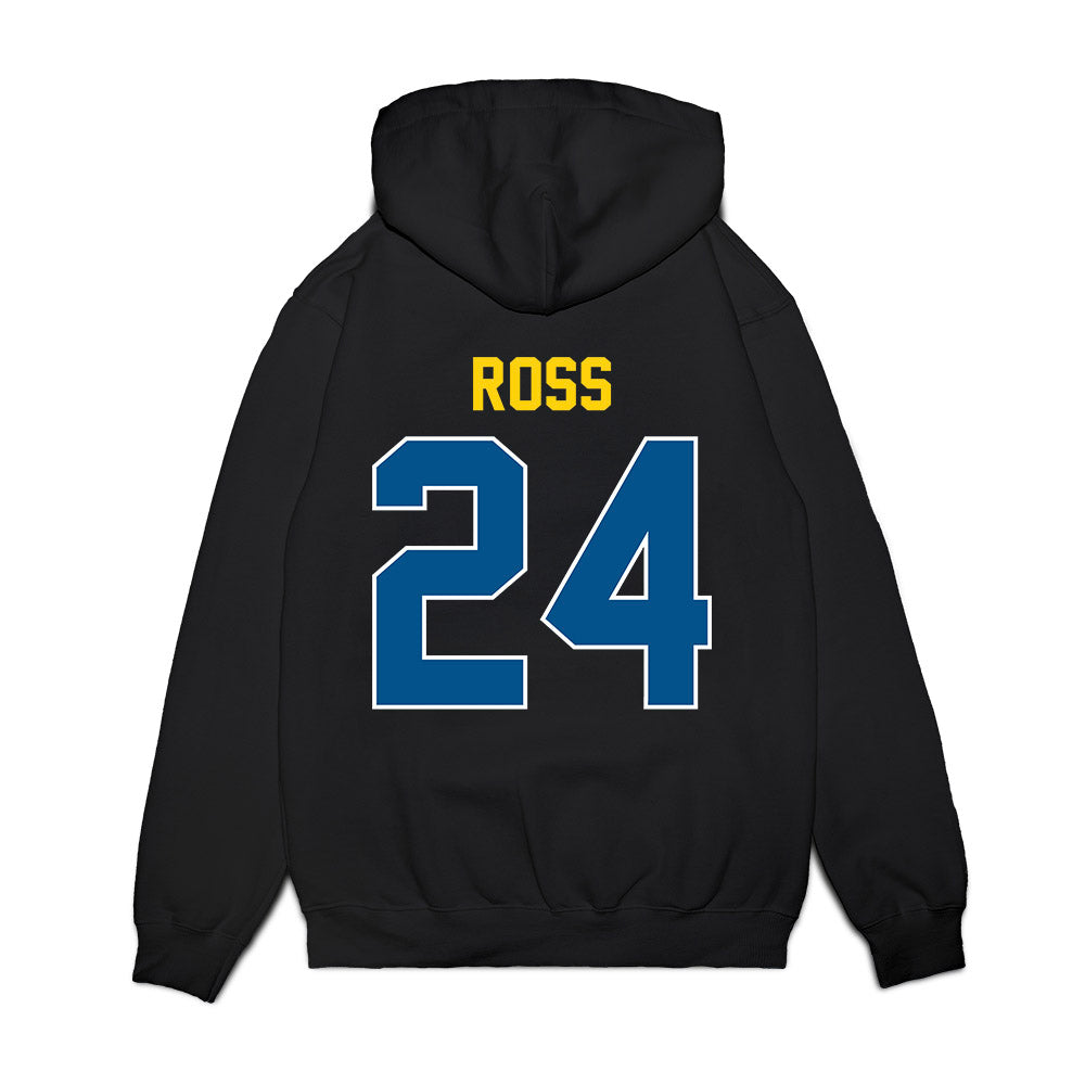 Delaware - NCAA Football : Jalen Ross - Vintage Helmet Premium Hooded Sweatshirt-1