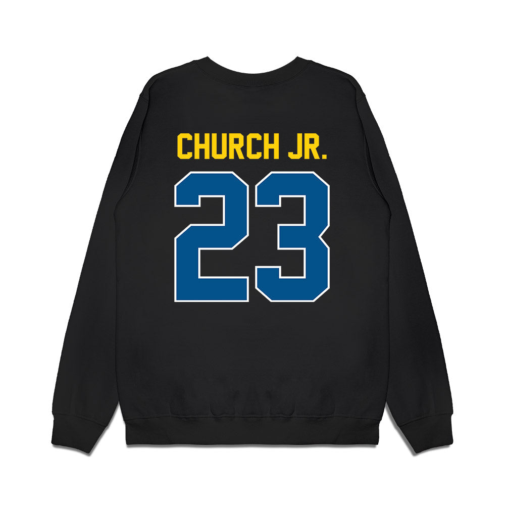 Delaware - NCAA Football : Shawn Church Jr. - Vintage Helmet Premium Crewneck Sweatshirt-1