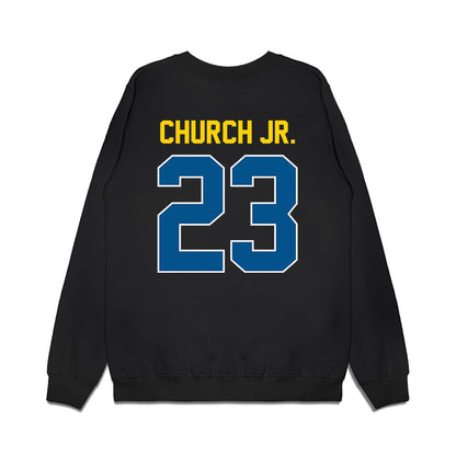 Delaware - NCAA Football : Shawn Church Jr. - Vintage Helmet Premium Crewneck Sweatshirt-1