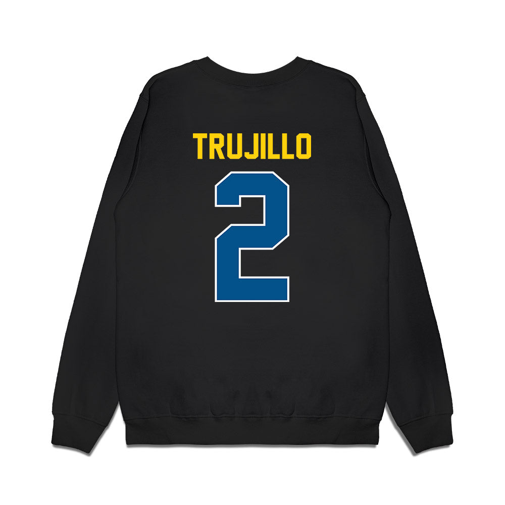 Delaware - NCAA Football : Riley Trujillo - Vintage Helmet Premium Crewneck Sweatshirt-1