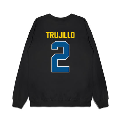 Delaware - NCAA Football : Riley Trujillo - Vintage Helmet Premium Crewneck Sweatshirt-1
