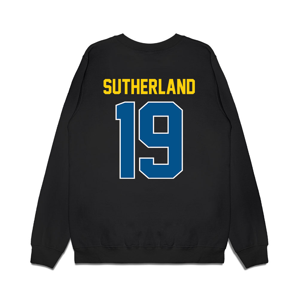 Delaware - NCAA Football : Sean Sutherland - Vintage Helmet Premium Crewneck Sweatshirt-1