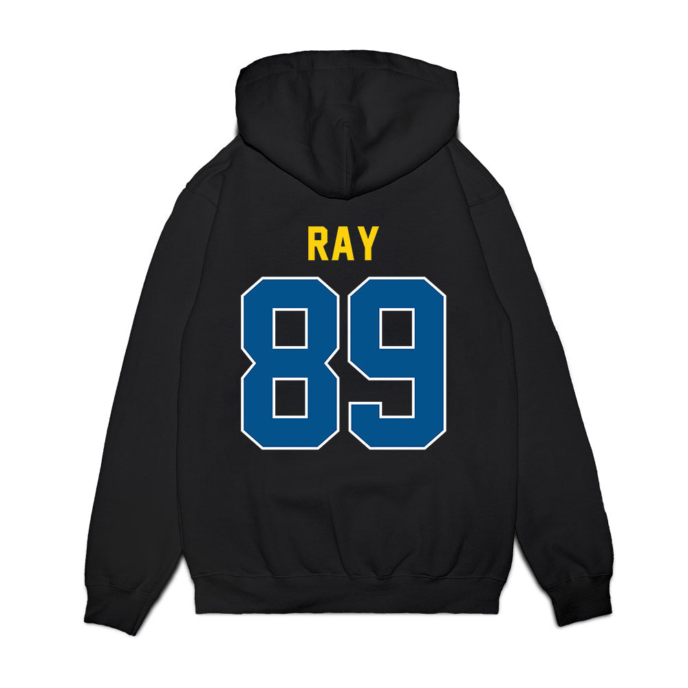 Delaware - NCAA Football : Nate Ray - Vintage Helmet Premium Hooded Sweatshirt-1