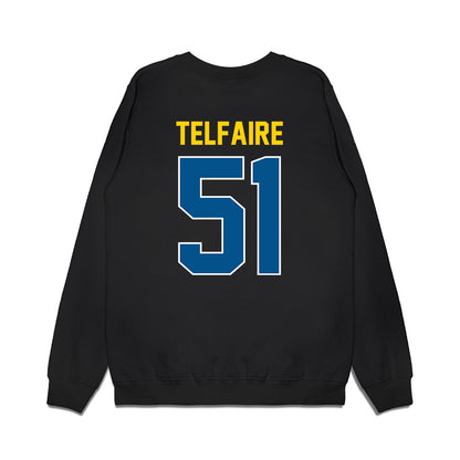 Delaware - NCAA Football : Chandler Telfaire - Vintage Helmet Premium Crewneck Sweatshirt-1