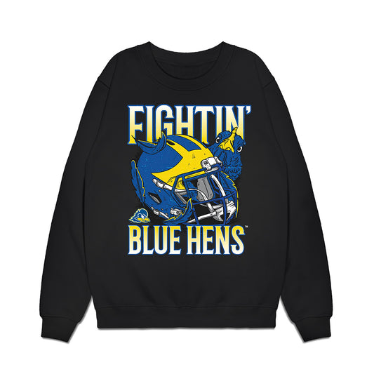 Delaware - NCAA Football : NaKeem Powell - Vintage Helmet Premium Crewneck Sweatshirt-0