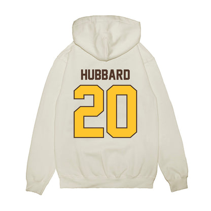 Wyoming - NCAA Football : Diore Hubbard - Vintage Helmet Premium Hooded Sweatshirt-1