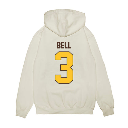 Wyoming - NCAA Football : Ian Bell - Vintage Helmet Premium Hooded Sweatshirt-1